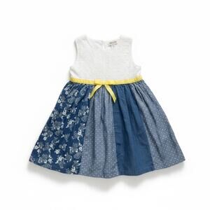 Blueberi Boulevard Girls Dress 4T – White Lace Top